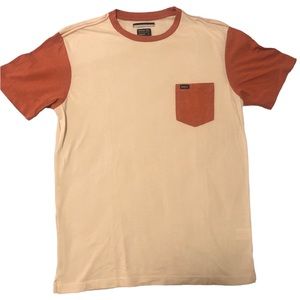 RVCA Burnt Orange Pocket T-Shirt Small